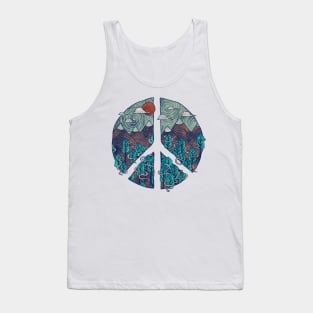 Peaceful Landscape Tank Top